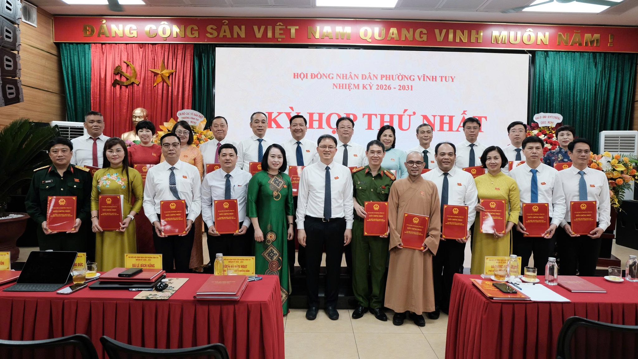 Phường Vĩnh Tuy tổ chức Kỳ họp thứ nhất HĐND nhiệm kỳ 2026–2031- Ảnh 6.