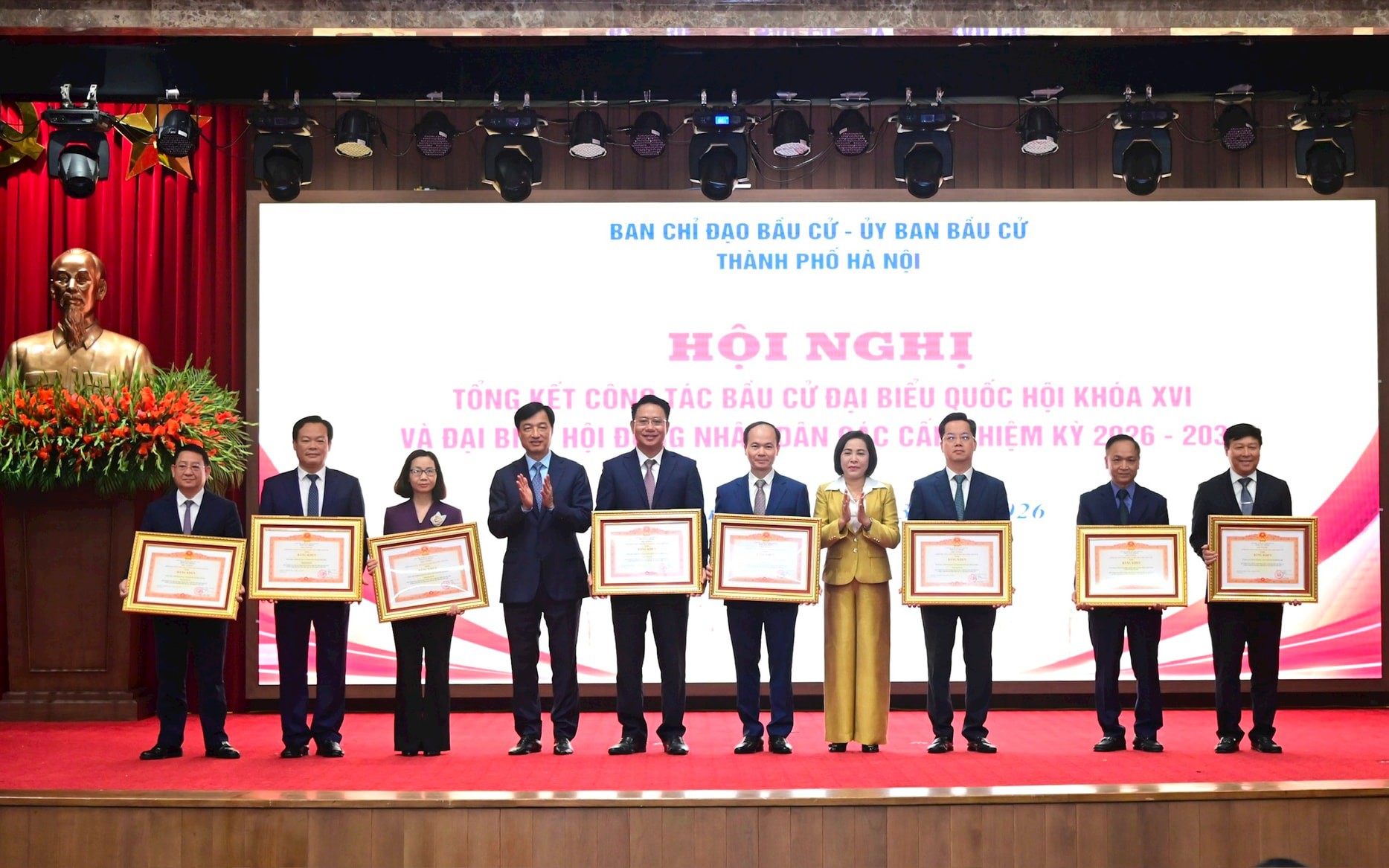 Xã Quảng Bị dự hội nghị trực tuyến tổng kết công tác bầu cử đại biểu Quốc hội khóa XVI và đại biểu HĐND các cấp nhiệm kỳ 2026-2031 của Thành phố Hà Nội