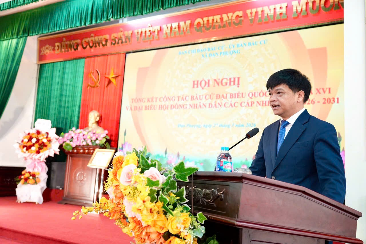 Xã Đan Phượng tổng kết công tác bầu cử đại biểu Quốc hội khoá XVI và đại biểu HĐND các cấp, nhiệm kỳ 2026-2031.- Ảnh 2.