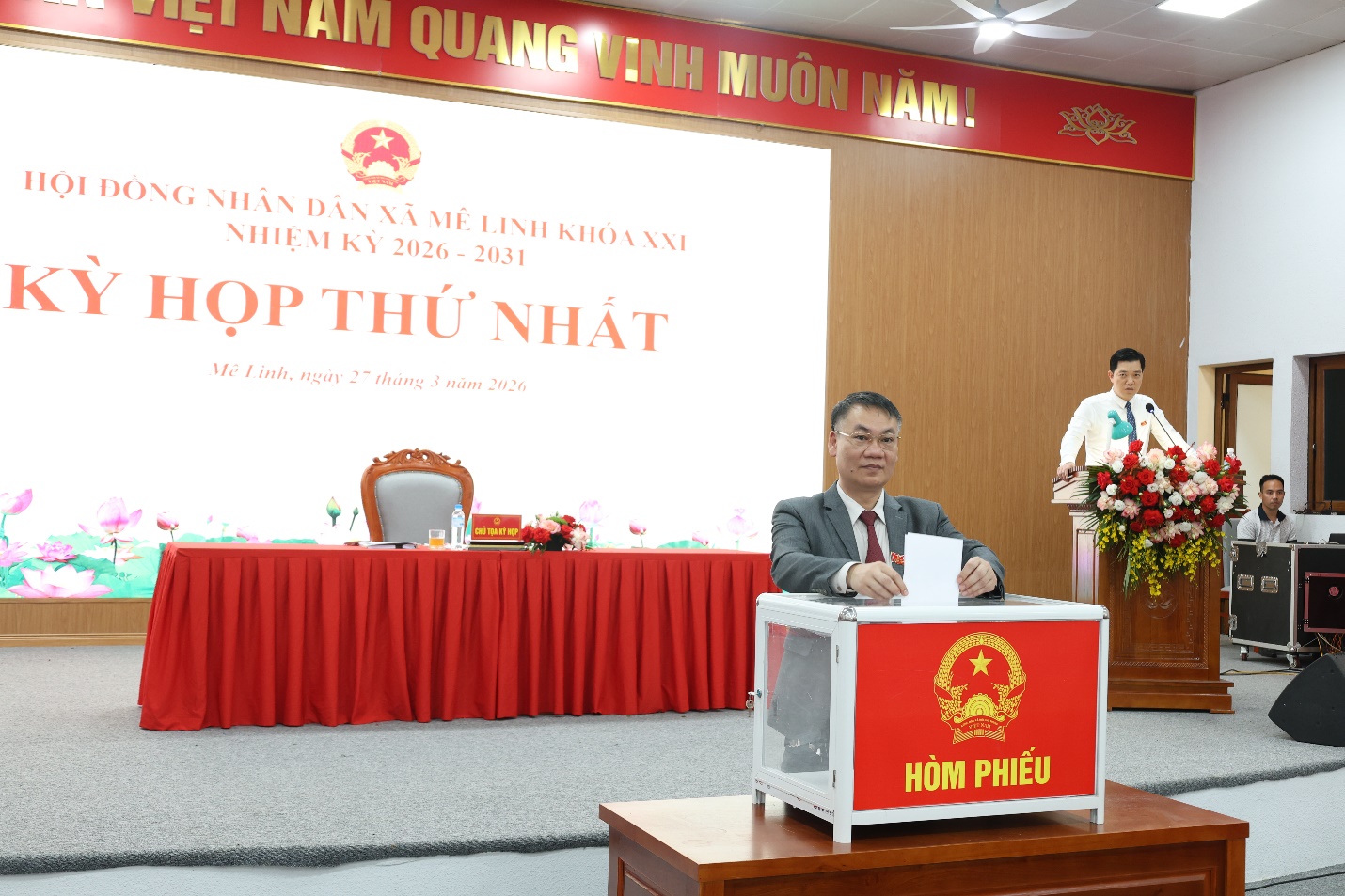 Xã Mê Linh tổ chức thành công Kỳ họp thứ nhất HĐND xã khóa XXI, nhiệm kỳ 2026-2031- Ảnh 5.