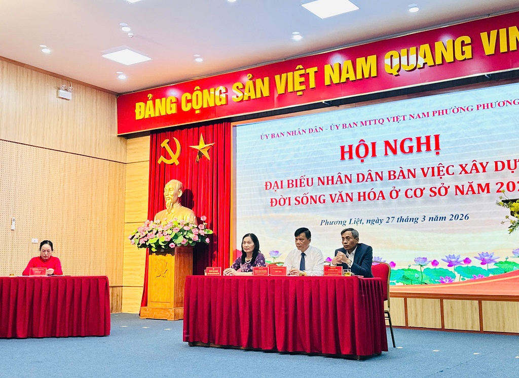 PHƯỜNG PHƯƠNG LIỆT: TỔ CHỨC THÀNH CÔNG HỘI NGHỊ ĐẠI BIỂU NHÂN DÂN NĂM 2026 - KHƠI DẬY SỨC DÂN, QUYẾT TÂM XÂY DỰNG ĐỜI SỐNG VĂN HÓA CƠ SỞ BỀN VỮNG- Ảnh 2.