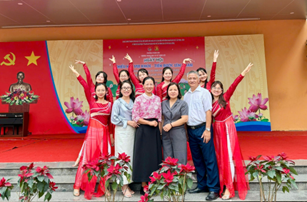 TRƯỜNG THCS THỊNH LIỆT RỰC RỠ SẮC MÀU NGÀY HỘI “THIẾU NHI VUI KHỎE - TIẾN BƯỚC LÊN ĐOÀN”- Ảnh 5.