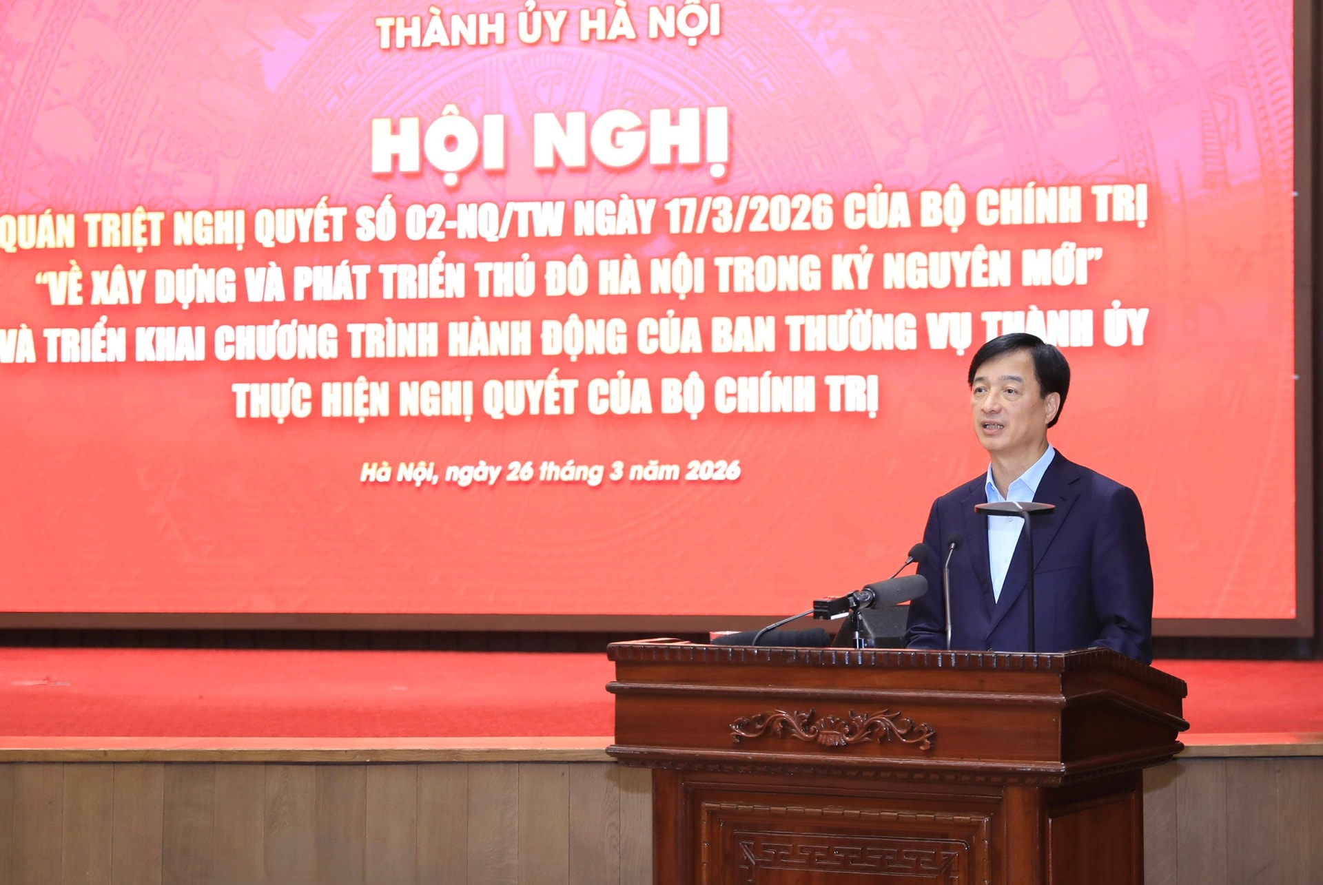 Bí thư Thành ủy Nguyễn Duy Ngọc: Nghị quyết 02 là “bệ phóng” để Hà Nội bước vào quỹ đạo phát triển bứt phá trong kỷ nguyên mới- Ảnh 1.