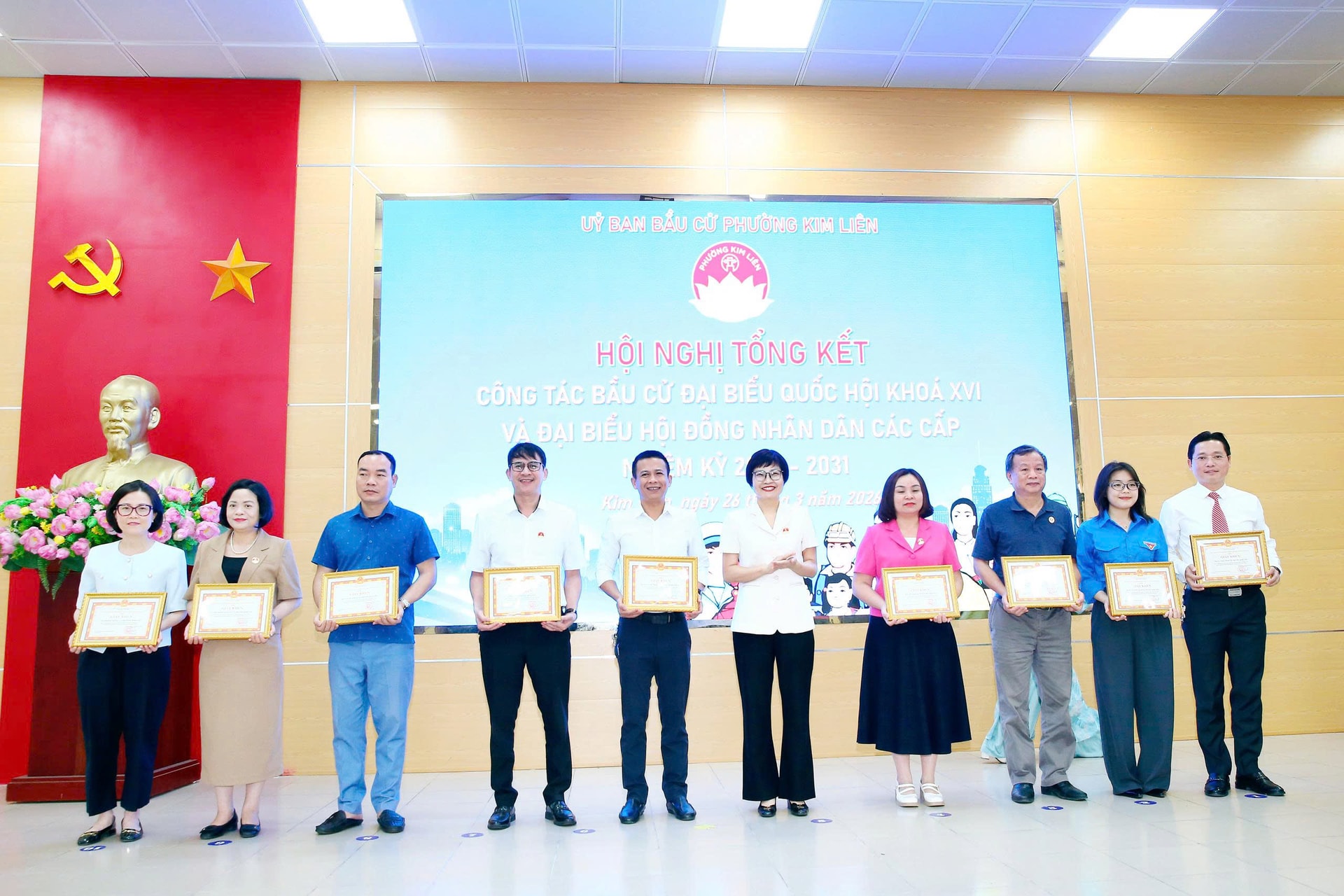 Phường Kim Liên tổng kết công tác bầu cử đại biểu Quốc hội, HĐND các cấp- Ảnh 2.