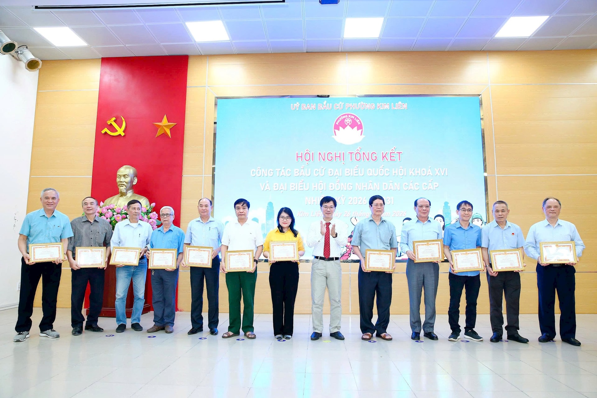 Phường Kim Liên tổng kết công tác bầu cử đại biểu Quốc hội, HĐND các cấp- Ảnh 3.