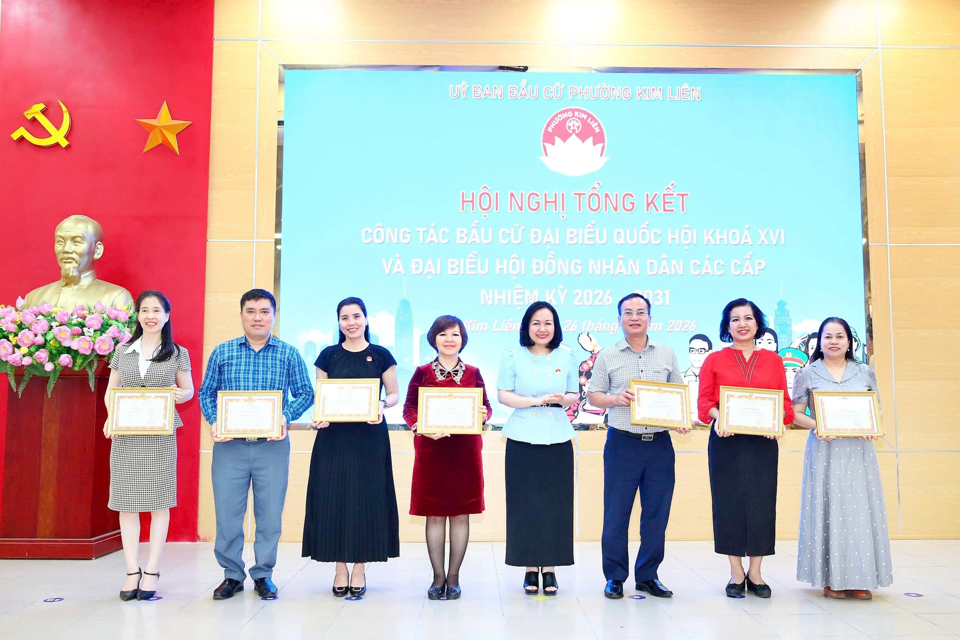 Phường Kim Liên tổng kết công tác bầu cử đại biểu Quốc hội, HĐND các cấp- Ảnh 4.