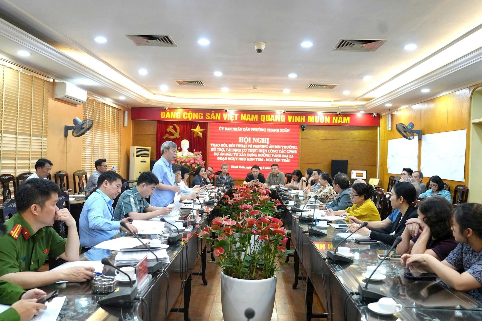 Thanh Xuân: Đối thoại với người dân, thúc tiến độ GPMB Vành đai 2,5- Ảnh 1.