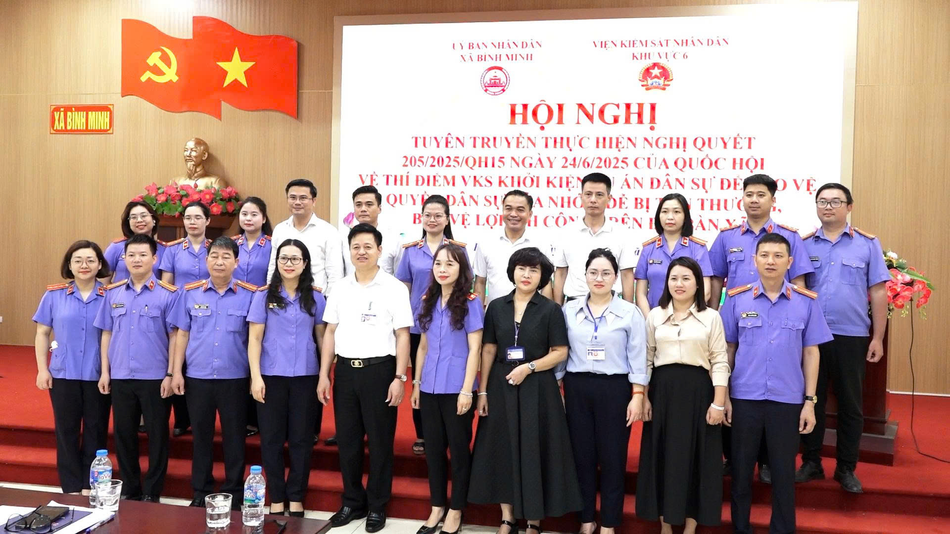 VKSND khu vực 6 - thành phố Hà Nội phối hợp tuyên truyền Nghị quyết 205/2025/QH15 của Quốc Hội về khởi kiện vụ án dân sự công ích