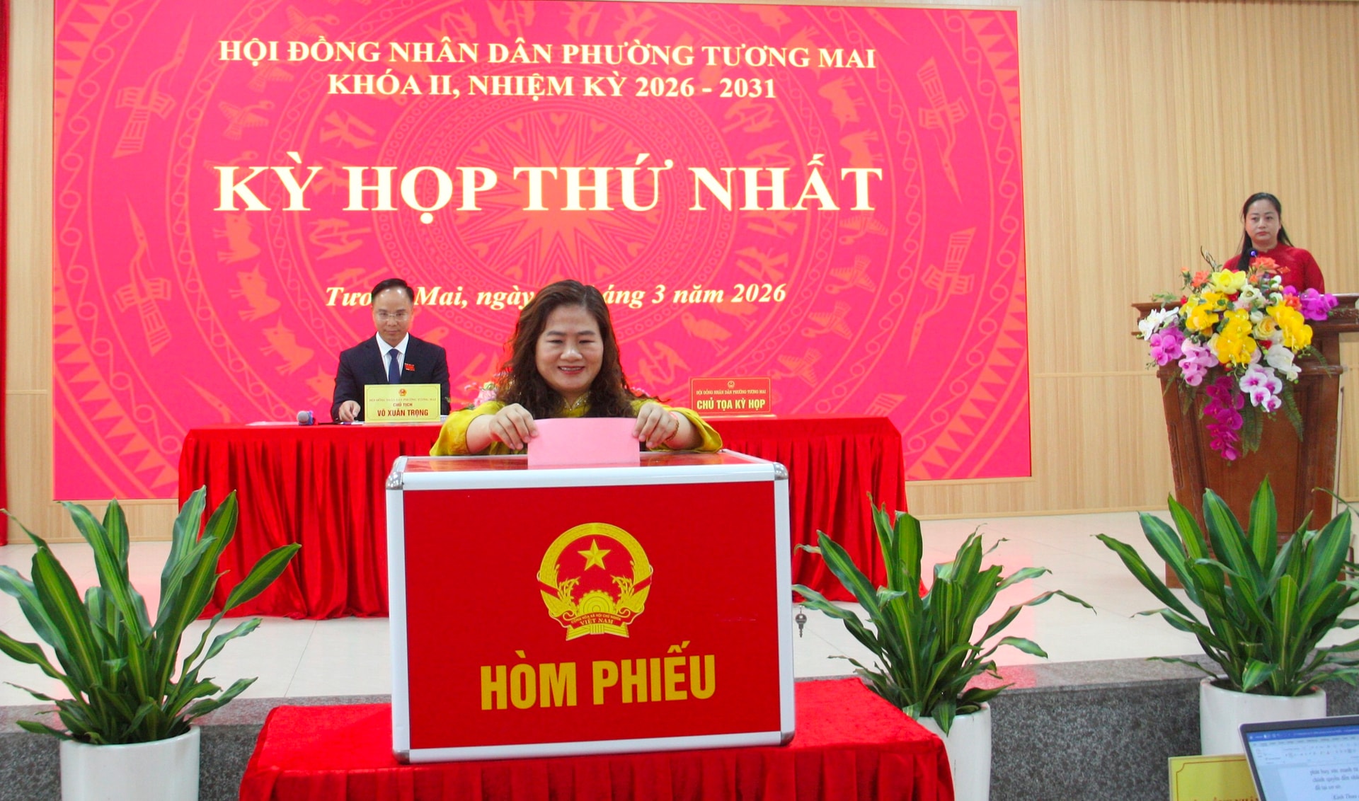 Hội đồng nhân dân phường Tương Mai kiện toàn bộ máy nhân sự- Ảnh 3.