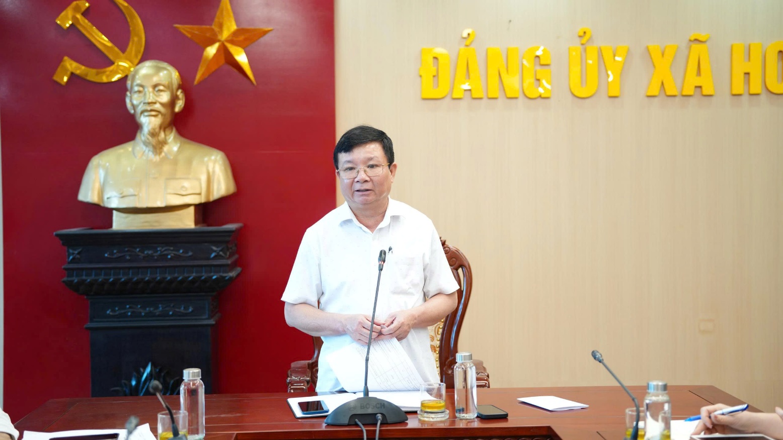 Đảng ủy xã Hoài Đức tổ chức hội nghị giao ban công tác Quý I, triển khai nhiệm vụ trọng tâm Quý II năm 2026- Ảnh 9.