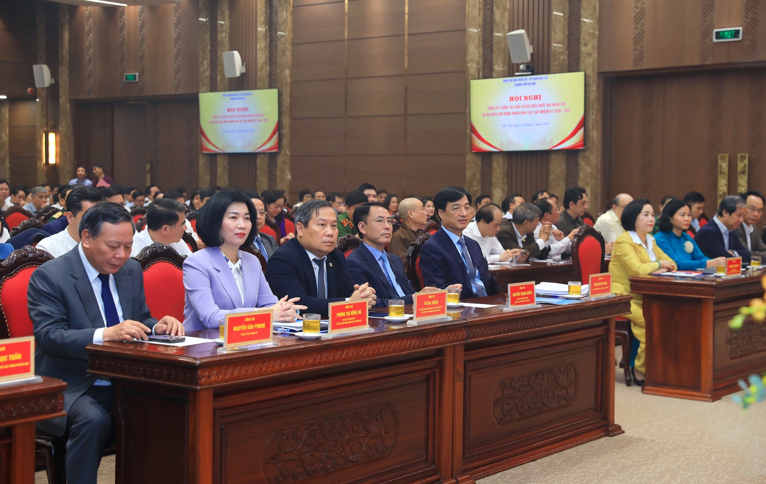 Hoài Đức dự hội nghị trực tuyến tổng kết công tác bầu cử Thành phố- Ảnh 1.