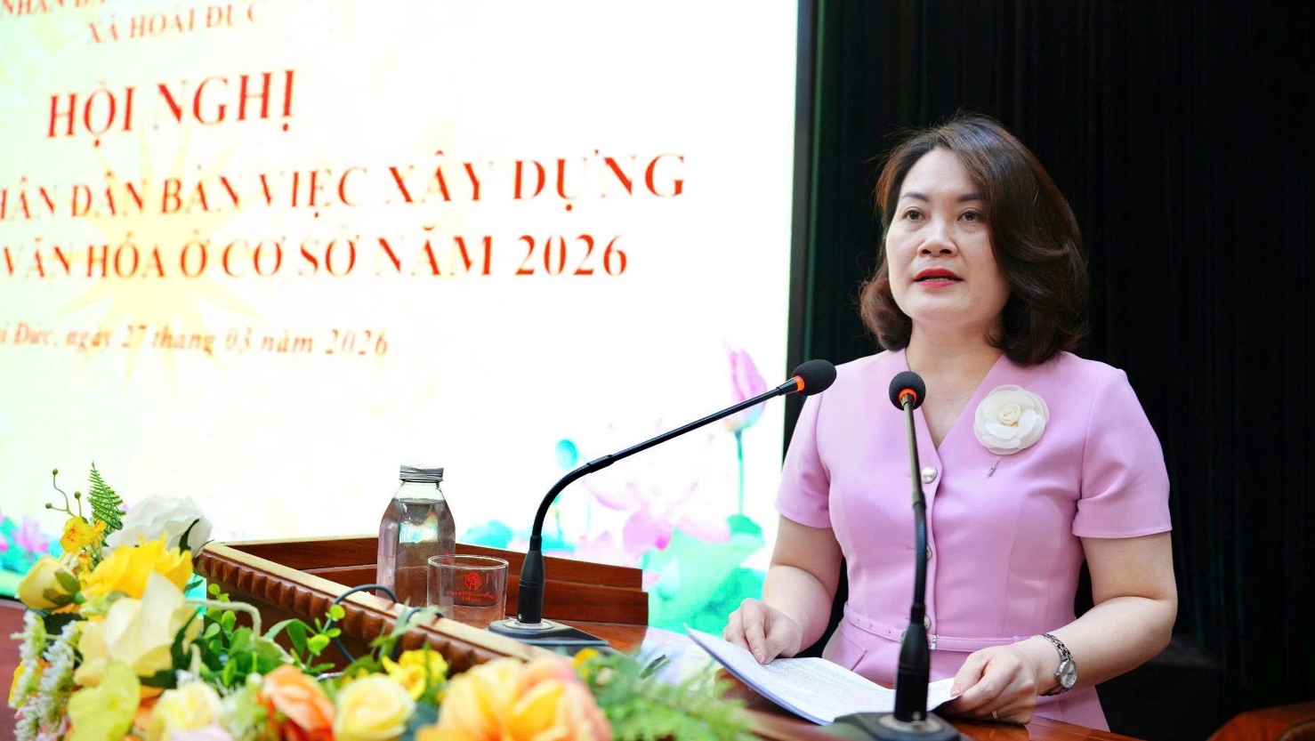 Hoài Đức tổ chức hội nghị đại biểu Nhân dân bàn việc xây dựng đời sống văn hóa ở cơ sở năm 2026- Ảnh 2.