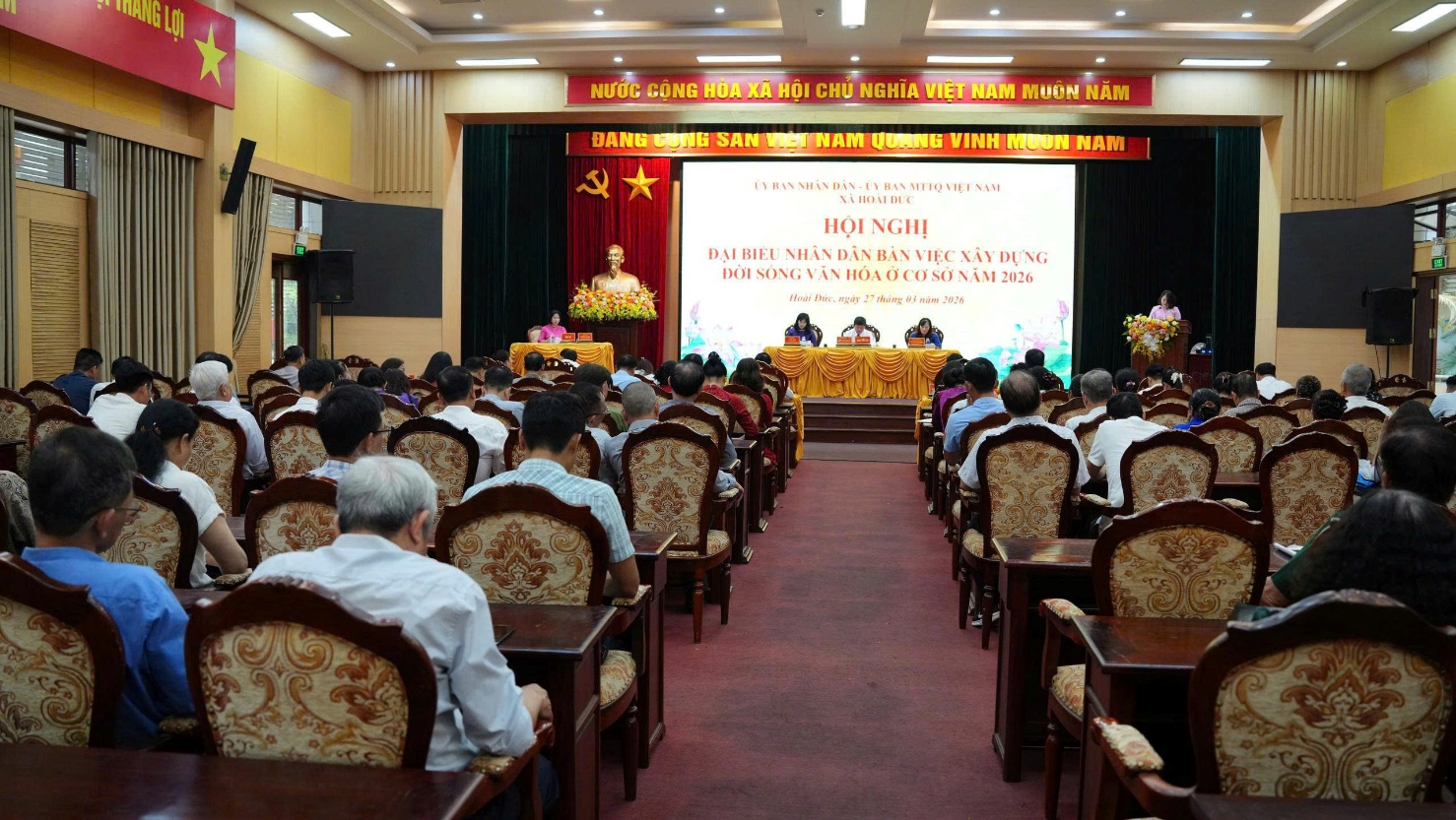 Hoài Đức tổ chức hội nghị đại biểu Nhân dân bàn việc xây dựng đời sống văn hóa ở cơ sở năm 2026- Ảnh 10.