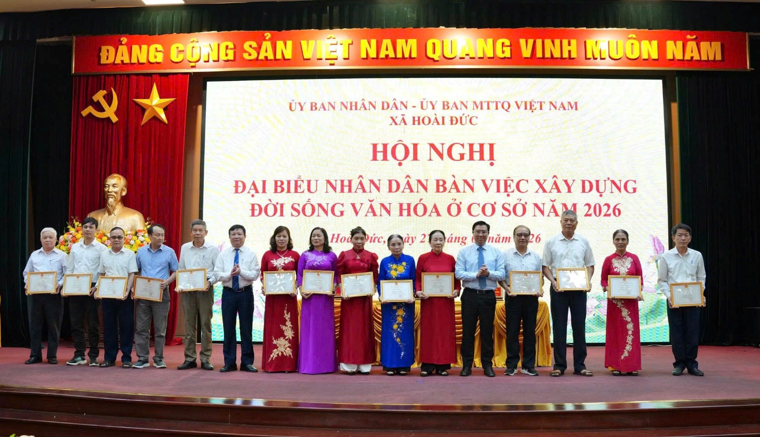 Hoài Đức tổ chức hội nghị đại biểu Nhân dân bàn việc xây dựng đời sống văn hóa ở cơ sở năm 2026- Ảnh 11.