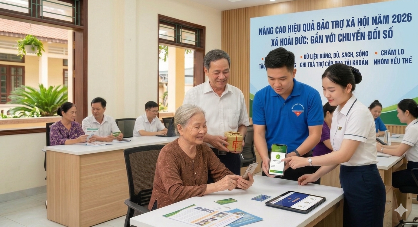 Nâng cao hiệu quả bảo trợ xã hội gắn với chuyển đổi số: Giải pháp đồng bộ của xã Hoài Đức năm 2026- Ảnh 2.