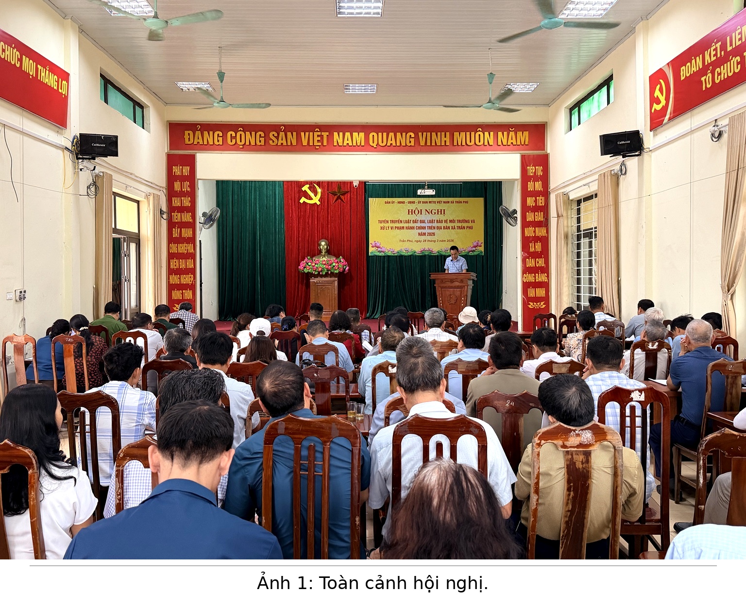 XÃ TRẦN PHÚ TỔ CHỨC HỘI NGHỊ TẬP HUẤN, TUYÊN TRUYỀN PHÁP LUẬT NĂM 2026- Ảnh 1.