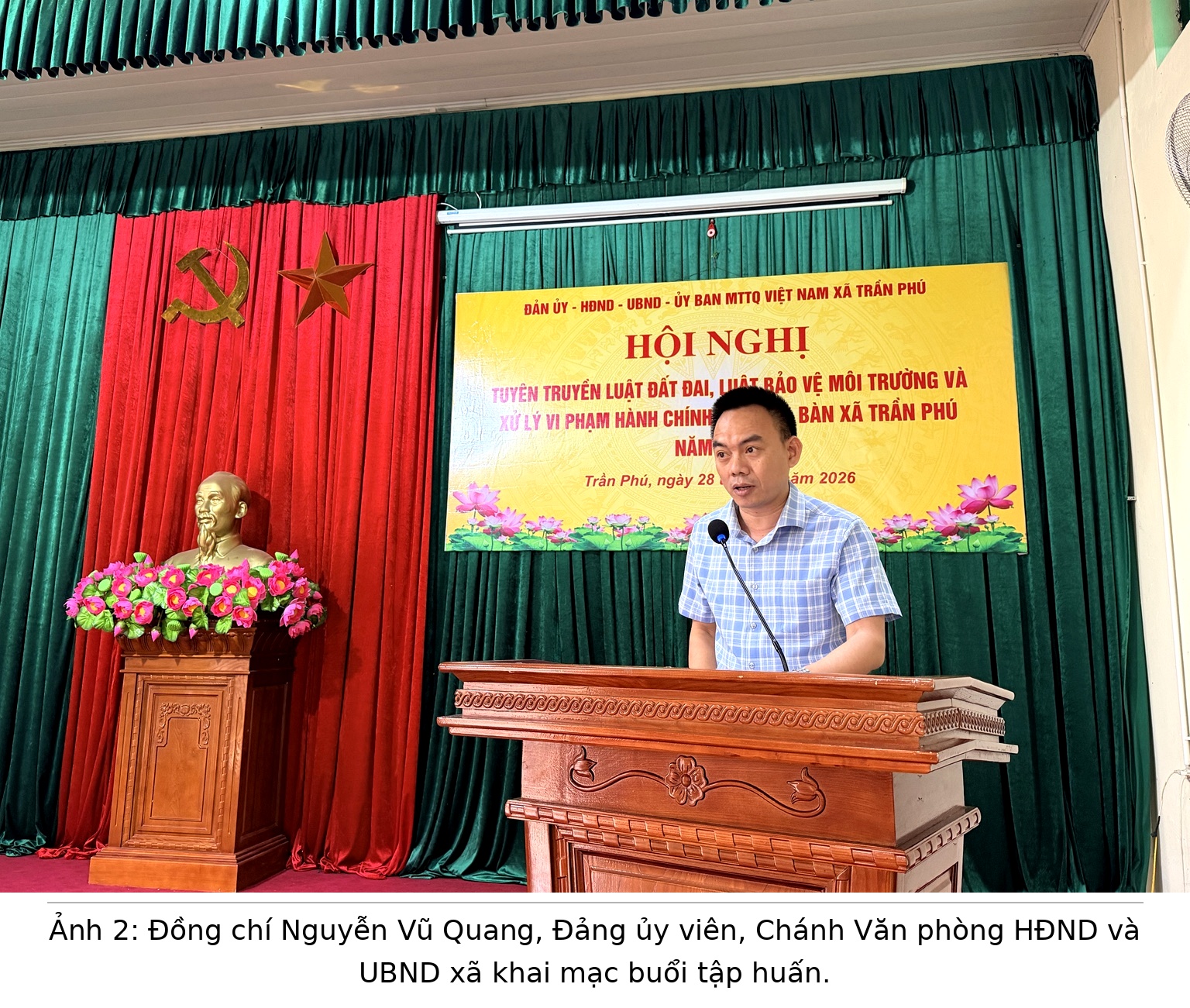 XÃ TRẦN PHÚ TỔ CHỨC HỘI NGHỊ TẬP HUẤN, TUYÊN TRUYỀN PHÁP LUẬT NĂM 2026- Ảnh 2.