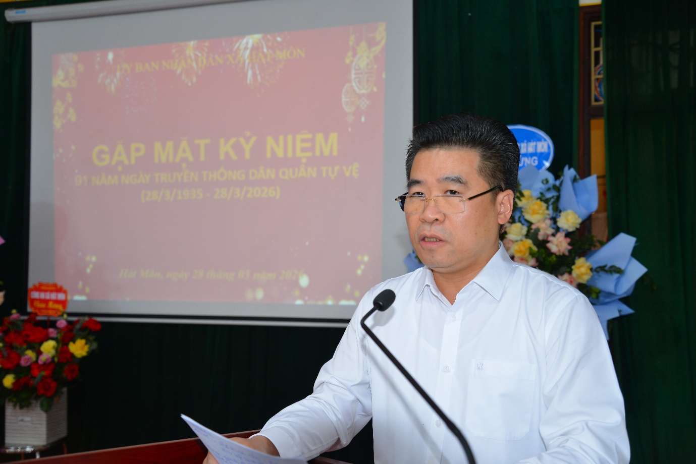 Xã Hát Môn gặp mặt truyền thống kỷ niệm 91 năm Ngày Dân quân tự vệ Việt Nam- Ảnh 3.