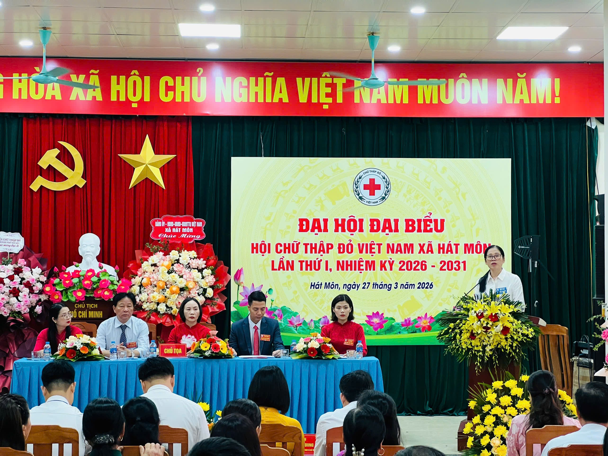 ĐẠI HỘI HỘI CHỮ THẬP ĐỎ XÃ HÁT MÔN LẦN THỨ NHẤT, NHIỆM KỲ 2026-2031- Ảnh 1.