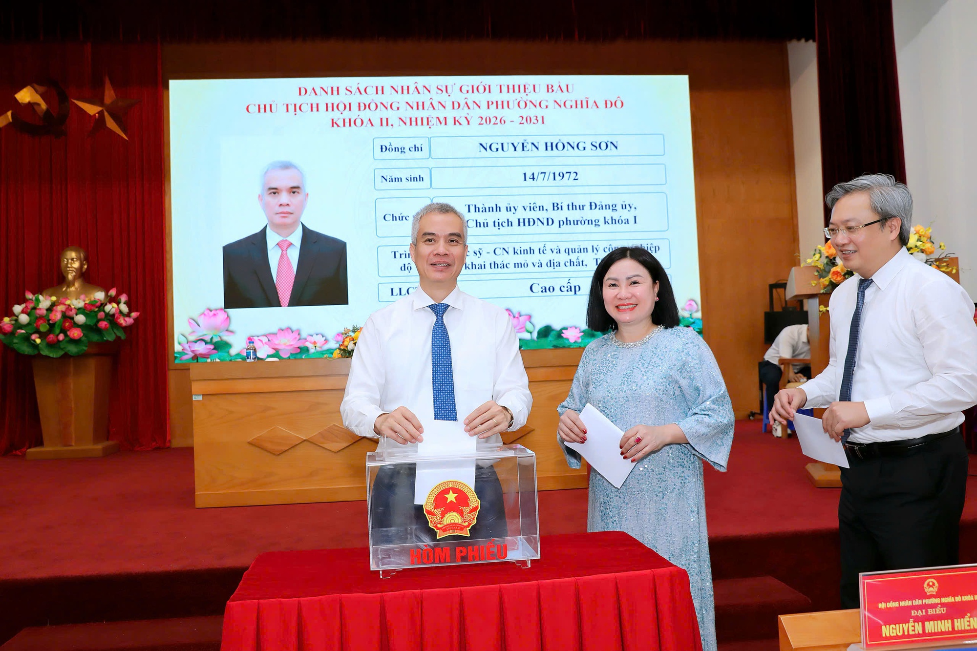 HĐND phường Nghĩa Đô tổ chức kỳ họp thứ nhất HĐND phường khóa II nhiệm kỳ 2026-2031- Ảnh 3.