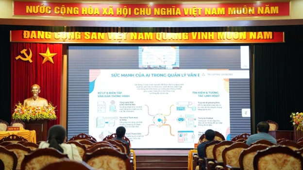 Hoài Đức dự hội nghị trực tuyến tập huấn vận hành Hệ thống quản lý văn bản ứng dụng AI- Ảnh 2.