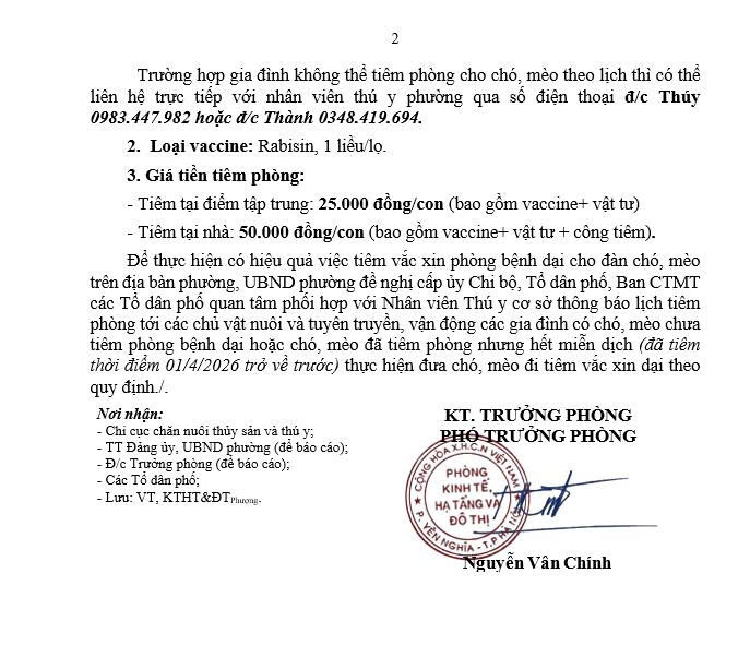 THÔNG BÁO: Tiêm phòng vắc xin cho đàn gia súc, gia cầm trên địa bàn phường Yên Nghĩa đợt 1 năm 2026
- Ảnh 2.