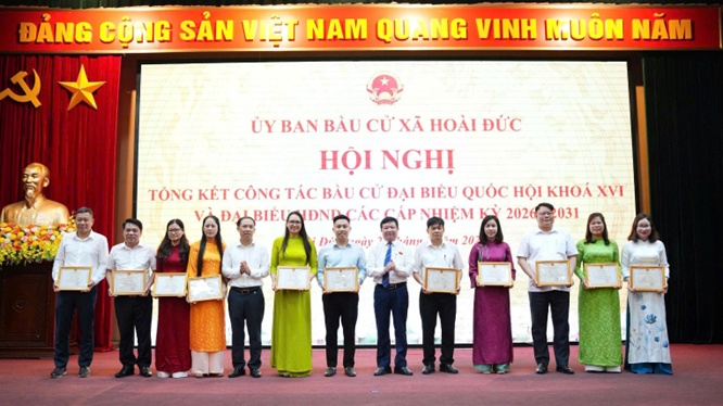 Hoài Đức: khen thưởng 33 tập thể, 199 cá nhân tiêu biểu trong công tác bầu cử- Ảnh 18.