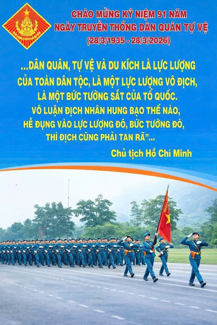 KỶ NIỆM 91 NĂM NGÀY THÀNH LẬP DÂN QUÂN TỰ VỆ VIỆT NAM (28/3/1935 – 28/3/2026)- Ảnh 1.
