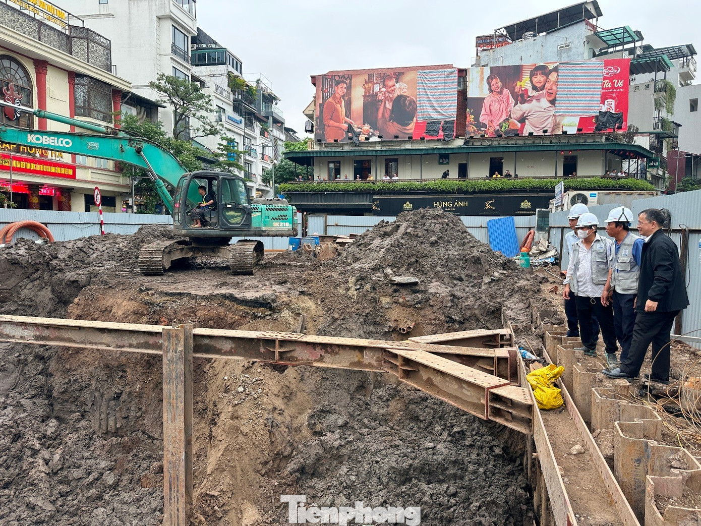 Bể ngầm chống ngập khu vực chợ Hàng Da được đổ bê tông đáy- Ảnh 5.