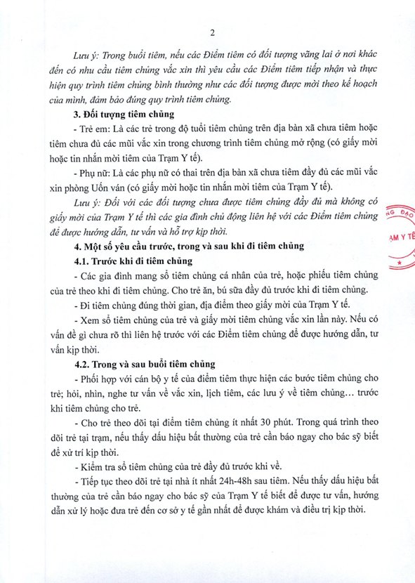 THÔNG BÁO
Về việc Tổ chức các buổi tiêm chủng thường xuyên trên địa bàn xã Hưng Đạo tháng 03 năm 2026- Ảnh 2.