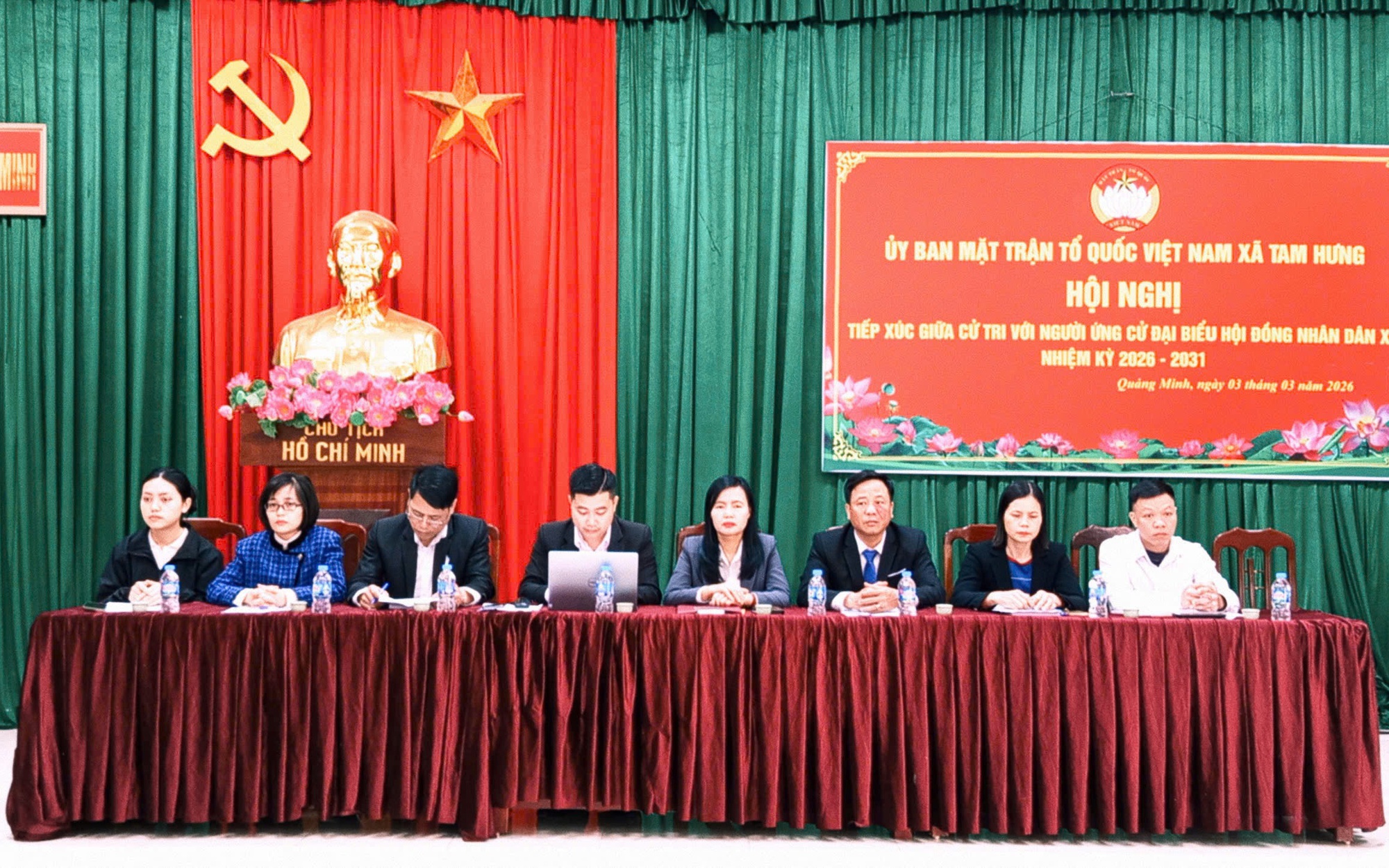 Hội nghị tiếp xúc cử tri với những người ứng cử đại biểu HĐND xã Tam Hưng nhiệm kỳ 2026 – 2031 (Đơn vị Bầu cử số 3)