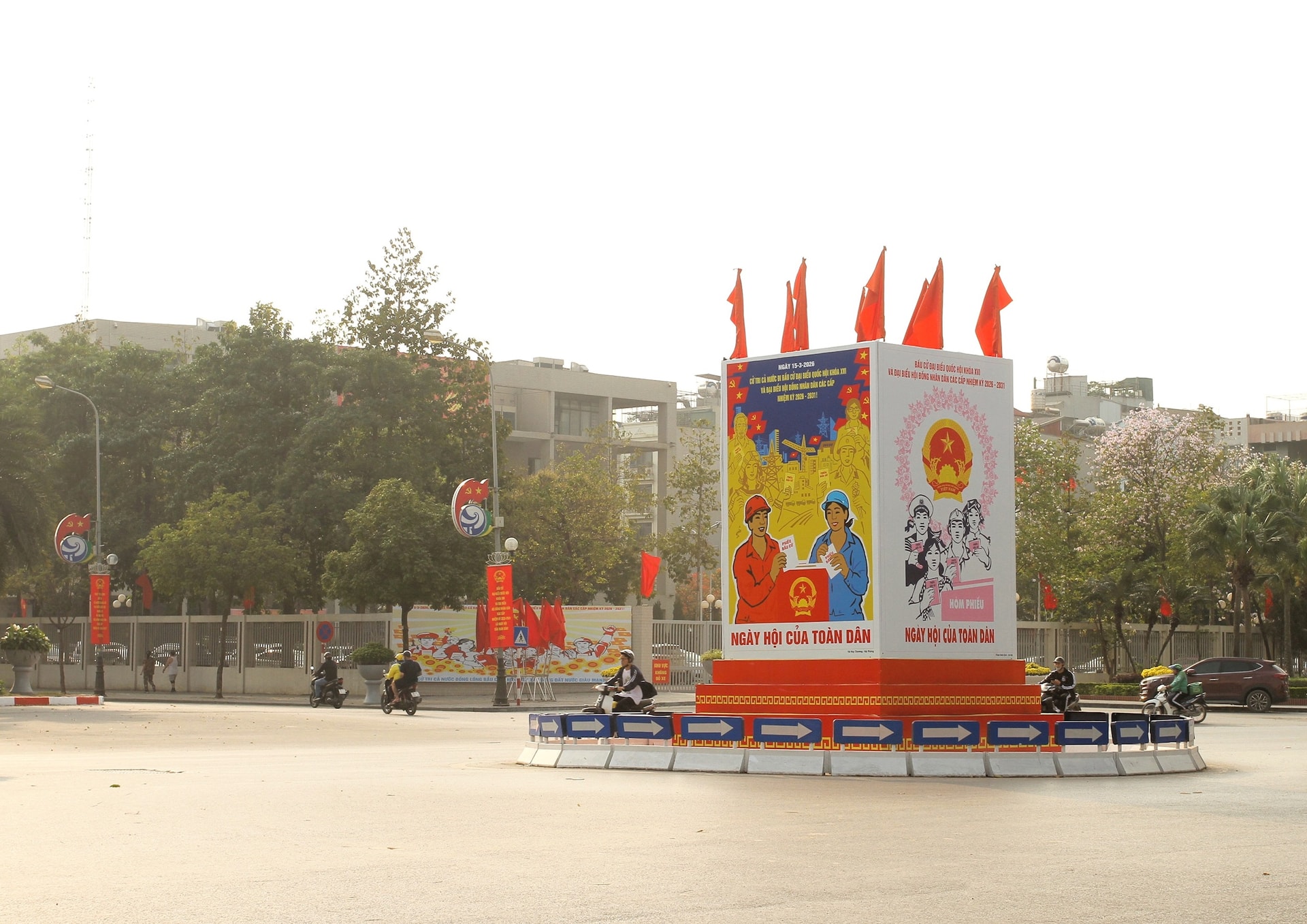 Phường Hà Đông: Tạo khí thế sôi nổi trước ngày bầu cử- Ảnh 9.