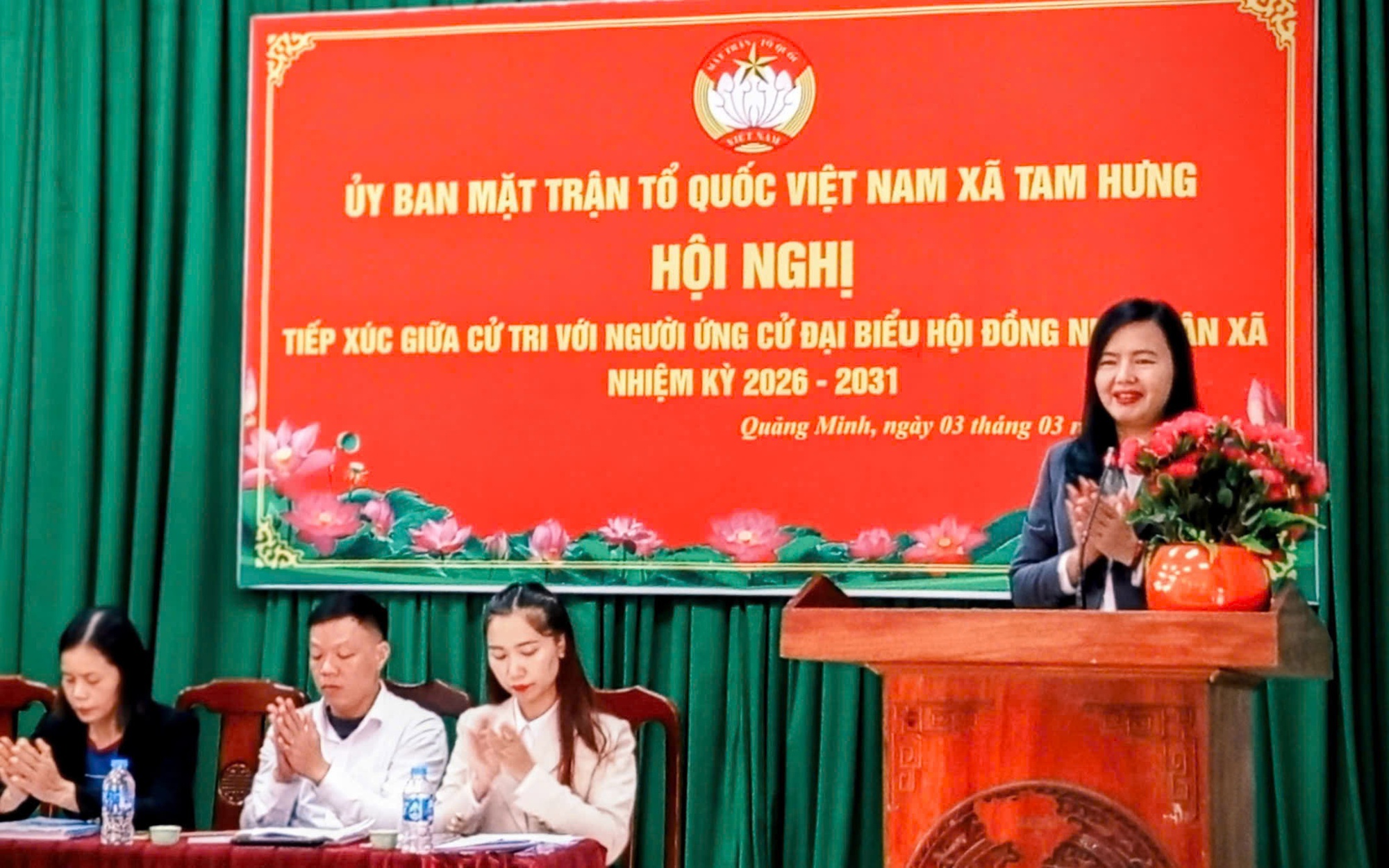 Chương trình hành động của bà Nguyễn Thị Bích Thuỷ - Phó Bí thư Thường trực Đảng uỷ xã Tam Hưng ứng cử đại biểu HĐND xã nhiệm kỳ 2026-2031, đơn vị bầu cử số 3