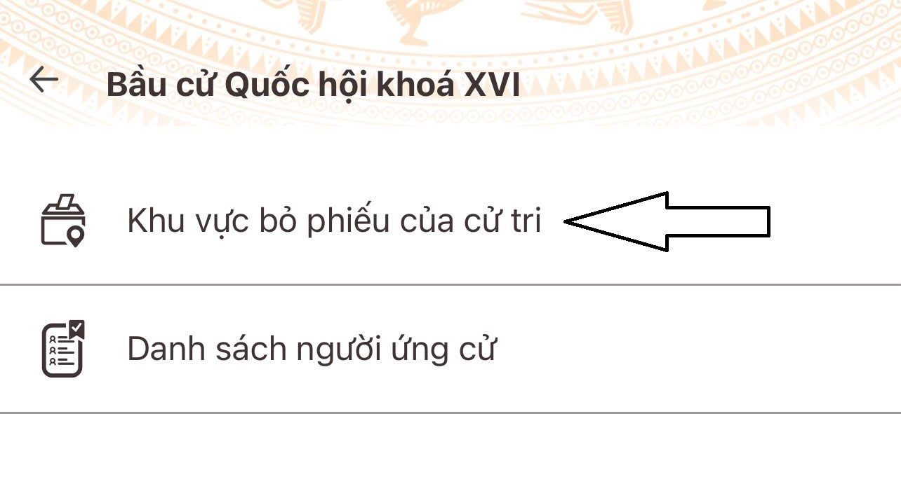 UBBC xã Kim Anh- Hướng dẫn kiểm tra thông tin và thay đổi khu vực bỏ phiếu của cử tri qua ứng dụng VNEID- Ảnh 6.