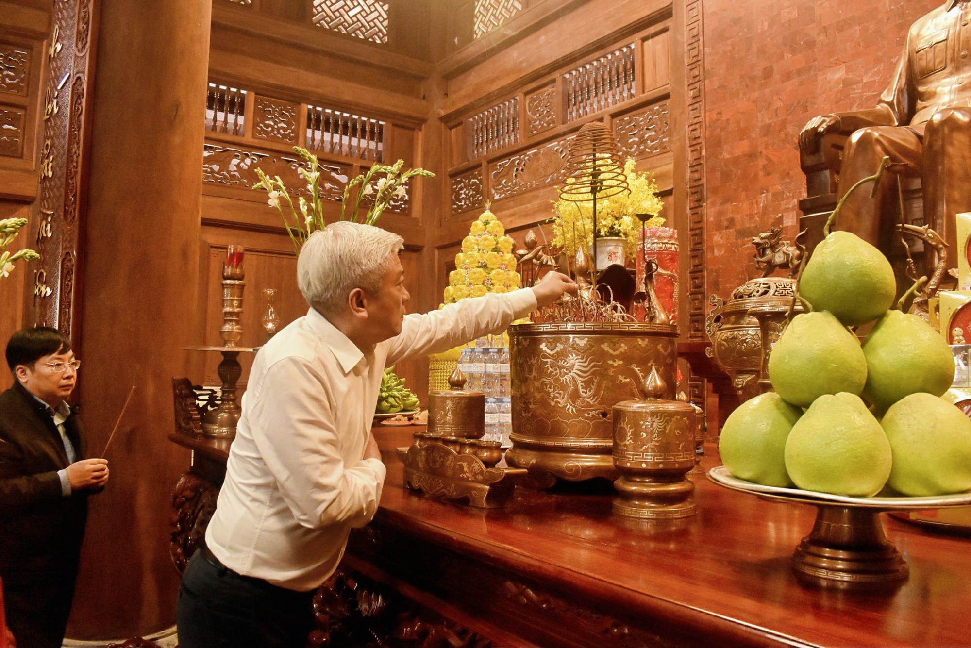 Đoàn đại biểu phường Đại Mỗ tổ chức lễ báo công dâng Bác tại Khu di tích K9 - Đá Chông (Ba Vì - Hà Nội)- Ảnh 2.