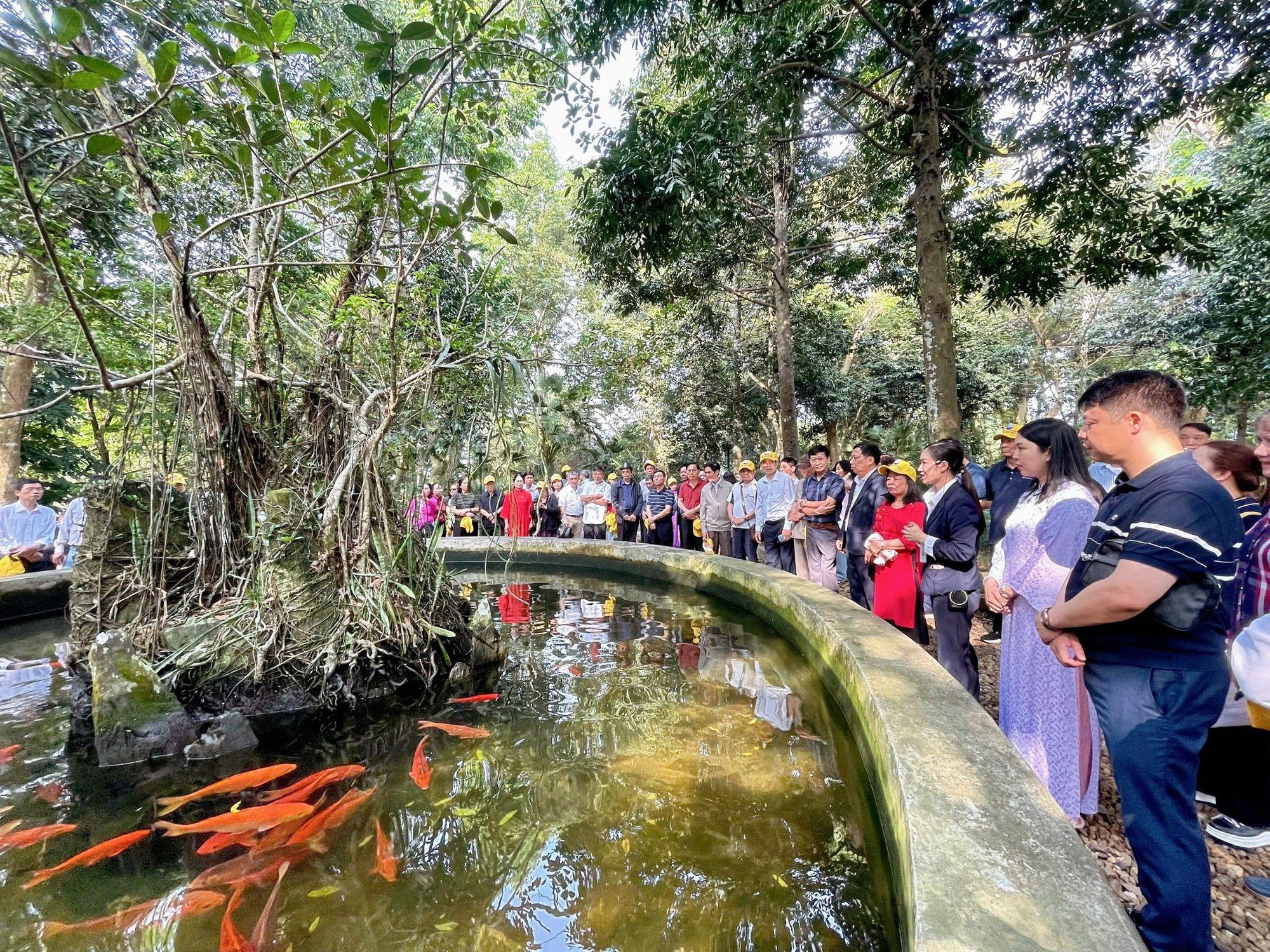 Đoàn đại biểu phường Đại Mỗ tổ chức lễ báo công dâng Bác tại Khu di tích K9 - Đá Chông (Ba Vì - Hà Nội)- Ảnh 3.