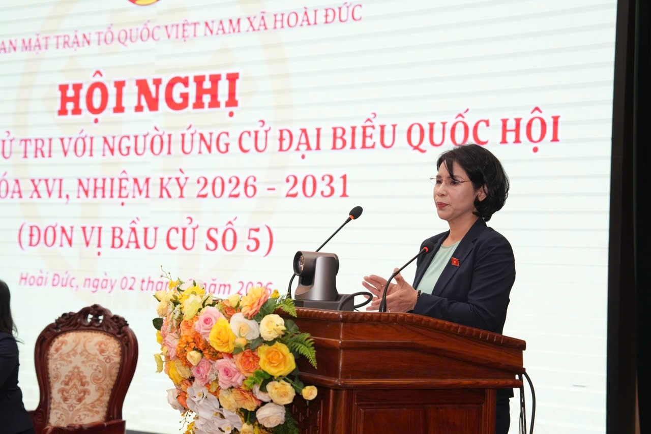 Hoài Đức tổ chức Hội nghị tiếp xúc cử tri để người ứng cử vận động bầu cử đại biểu Quốc hội khoá XVI- Ảnh 3.