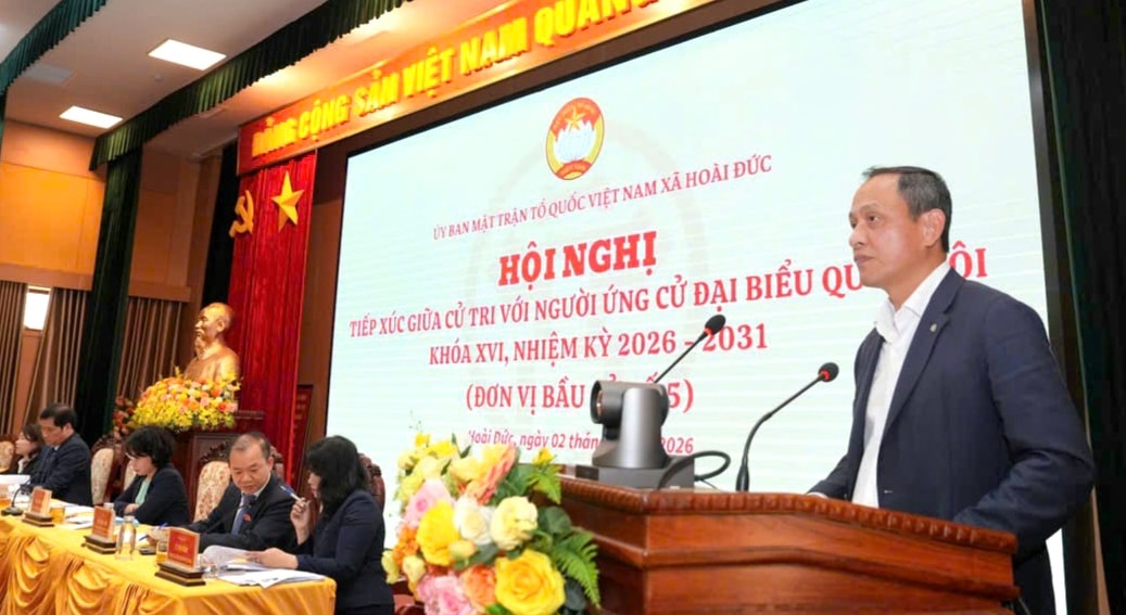 Hoài Đức tổ chức Hội nghị tiếp xúc cử tri để người ứng cử vận động bầu cử đại biểu Quốc hội khoá XVI- Ảnh 7.