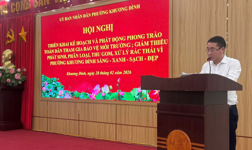 Khương Đình: Lan tỏa phong trào toàn dân tham gia bảo vệ môi trường- Ảnh 1.