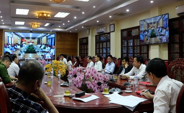 Xã Mỹ Đức dự Hội nghị trực tuyến triển khai nhiệm vụ trọng tâm tháng 3/2026 của thành phố- Ảnh 1.