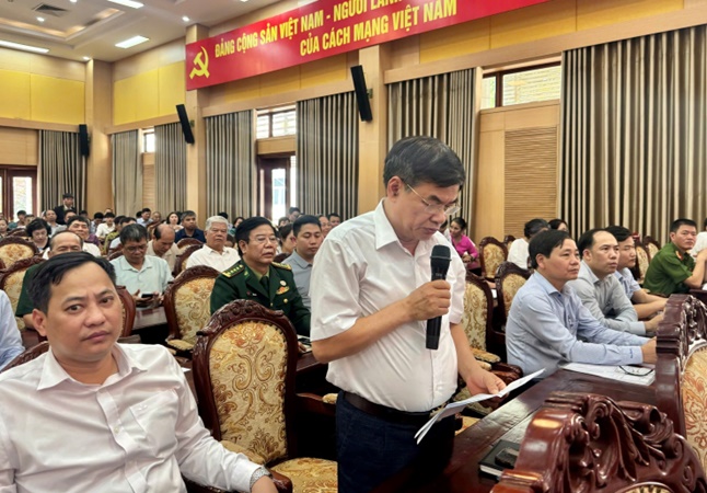 Hoài Đức tổ chức Hội nghị tiếp xúc cử tri để người ứng cử vận động bầu cử đại biểu Quốc hội khoá XVI- Ảnh 8.