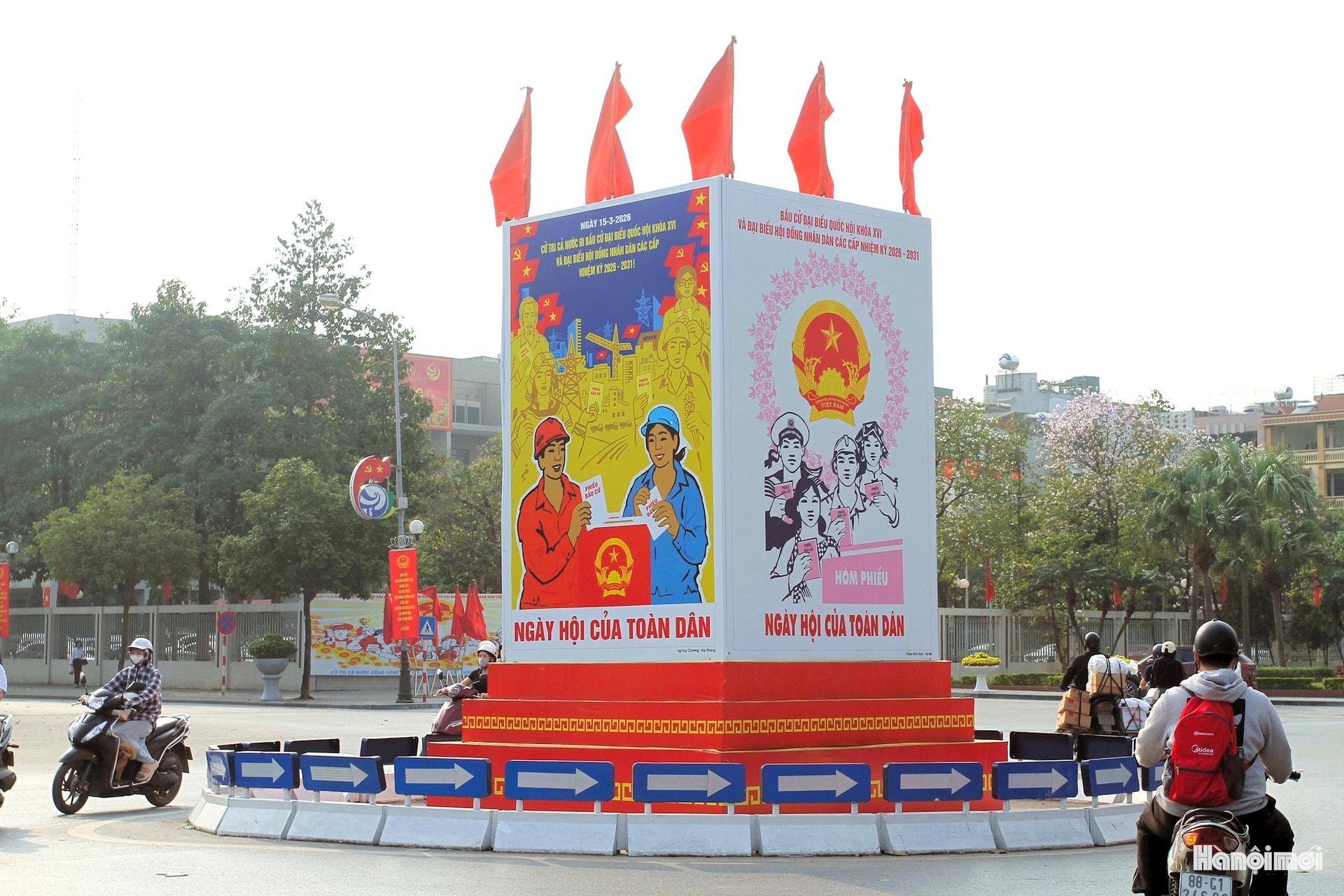 Phường Hà Đông: Tạo khí thế sôi nổi trước ngày bầu cử- Ảnh 3.