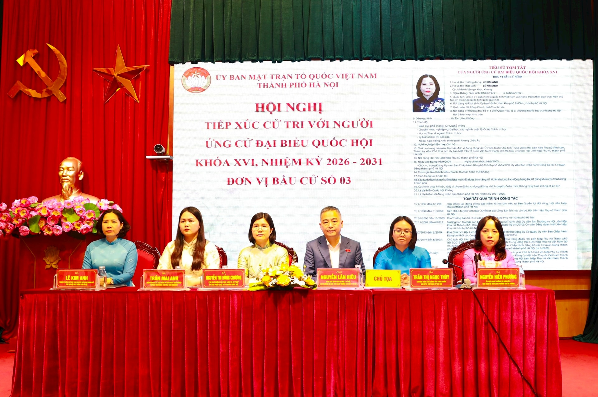 Hà Nội: Ứng cử viên đại biểu Quốc hội khóa XVI - Đơn vị bầu cử số 3 tổ chức vận động bầu cử- Ảnh 1.