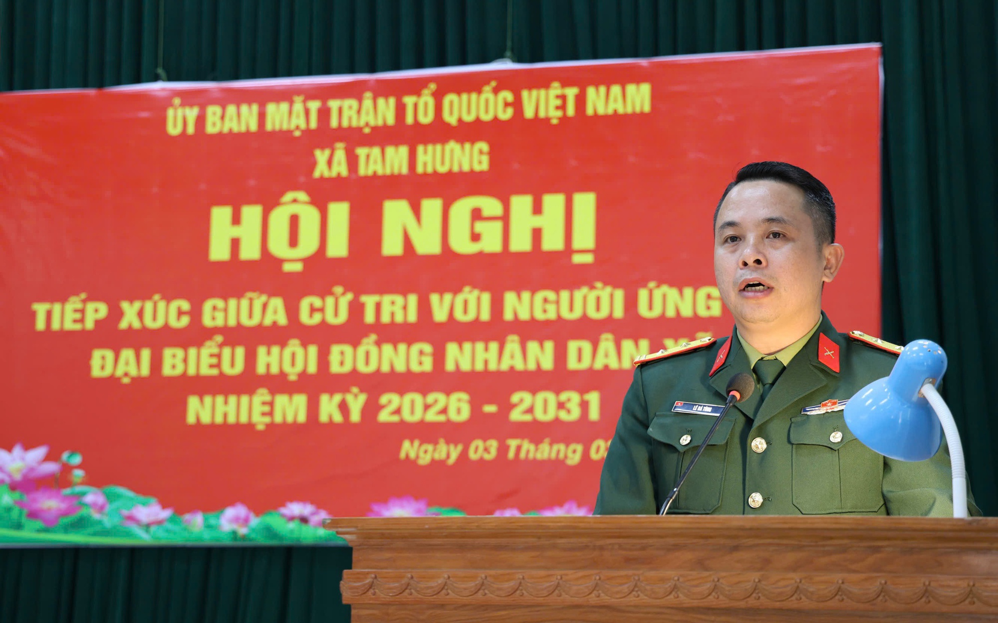 Chương trình hành động của ông Lê Bá Tùng – Chỉ huy trưởng Ban CHQS xã Tam Hưng ứng cử đại biểu HĐND xã nhiệm kỳ 2026-2031, đơn vị bầu cử số 2