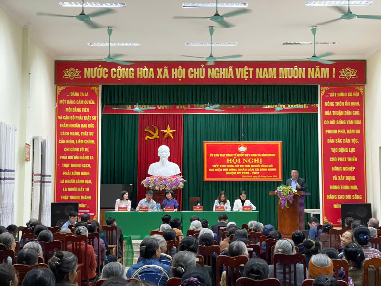 Xã Bình Minh đẩy mạnh tiếp xúc cử tri, bảo đảm vận động bầu cử dân chủ, đúng quy định