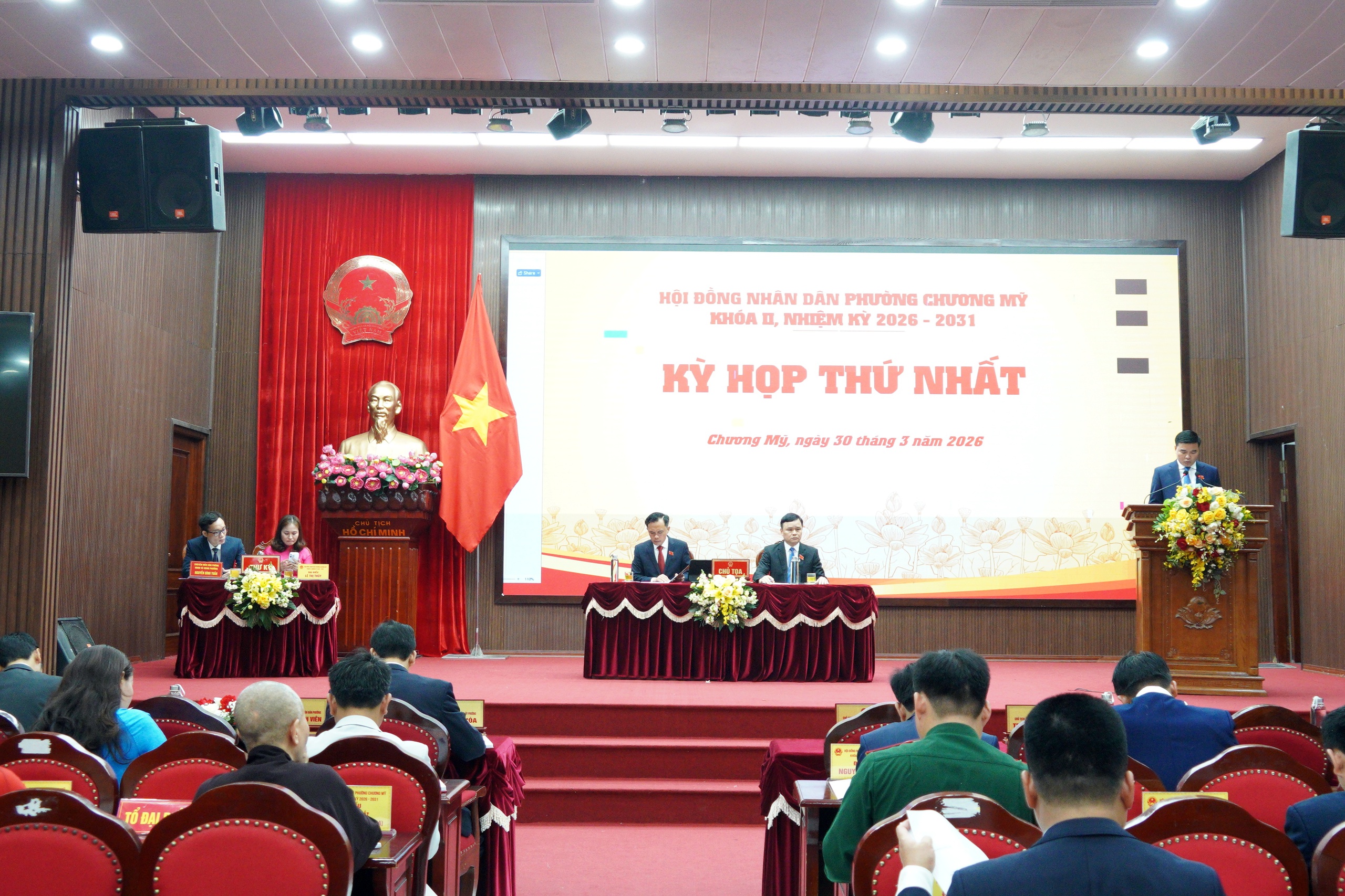 Thành công của kỳ họp thứ nhất HĐND phường Chương Mỹ, khóa II, nhiệm kỳ 2026 - 2031, tạo điều kiện thuận lợi cho một nhiệm kỳ mới “Tinh - gọn - mạnh - hiệu năng - hiệu lực - hiệu quả”- Ảnh 3.