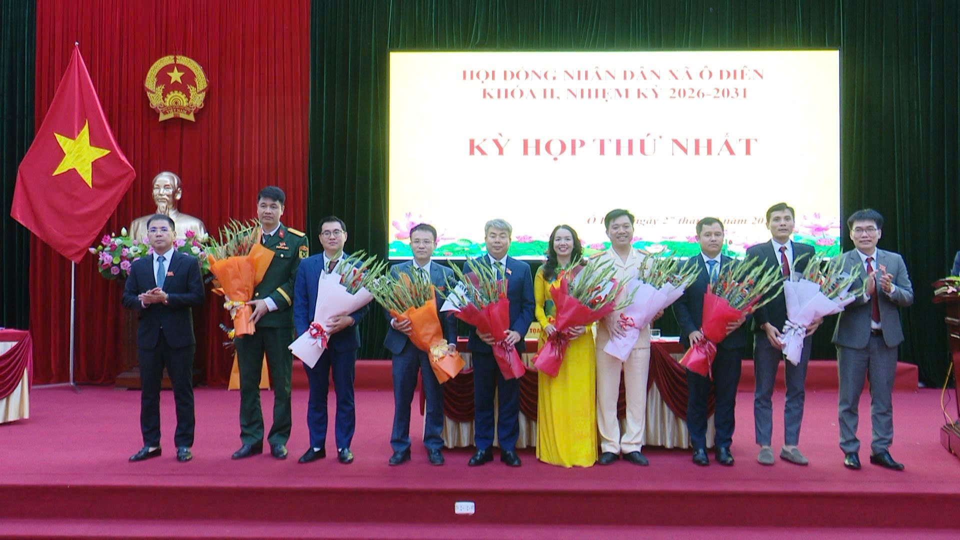 Kỳ họp thứ nhất Hội đồng nhân dân xã Ô Diên, nhiệm kỳ 2026 – 2031 thành công tốt đẹp- Ảnh 6.