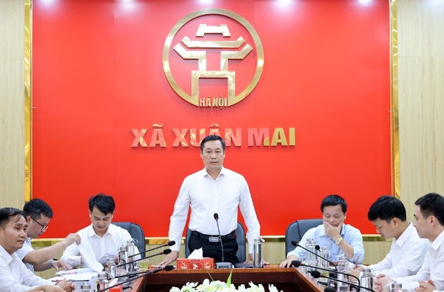 UBND xã Xuân Mai tổ chức trao Quyết định bổ nhiệm chức vụ Giám đốc Trung tâm Dịch vụ tổng hợp xã Xuân Mai - Ảnh 5.