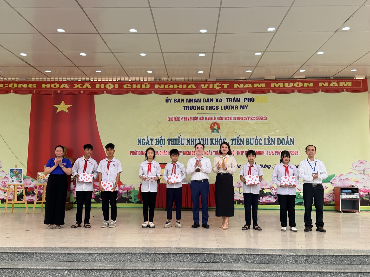 TRƯỜNG THCS LƯƠNG MỸ, XÃ TRẦN PHÚ TỔ CHỨC NGÀY HỘI “THIẾU NHI VUI KHỎE – TIẾN BƯỚC LÊN ĐOÀN”- Ảnh 3.