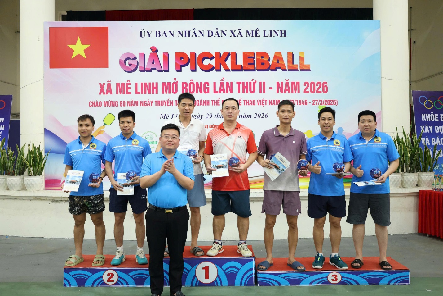 Xã Mê Linh tổ chức thành công Giải Pickleball mở rộng lần thứ II - Năm 2026- Ảnh 8.